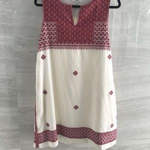 MADEWELL embroidered shift dress size 12